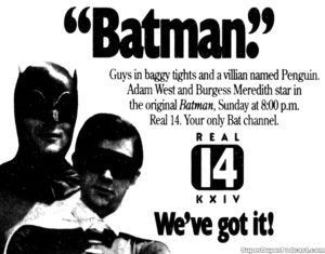 BATMAN- KXIV television guide ad.
April 26, 1992.