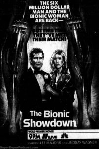 BIONIC SHOWDOWN- NBC television guide ad.
April 30, 1989.