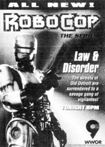 ROBOCOP THE SERIES- WWOR television guide ad.
April 28, 1994.