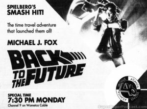 BACK TO THE FUTURE- Television guide ad. May 10, 1993.