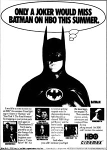 BATMAN- Television guide ad.
May 13, 1990.