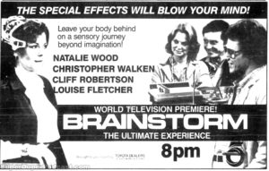 BRAINSTORM- Television guide ad.
May 29, 1985.