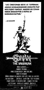 CONAN THE BARBARIAN- Newspaper ad.
May 28, 1982.