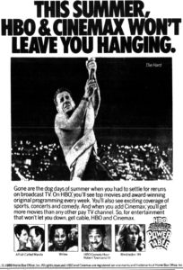 DIE HARD- Television guide ad. May 28, 1989.