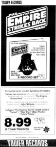 STAR WARS THE EMPIRE STRIKES BACK- Newspaper ad. May 31, 1980.