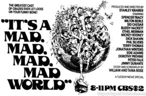 IT'S A MAD, MAD, MAD, MAD WORLD- Television guide ad.
May 16, 1978.