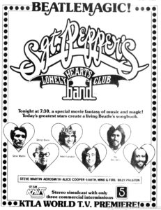 SGT. PEPPER'S LONELY HEARTS CLUB BAND- television guide ad.
May 17, 1981.