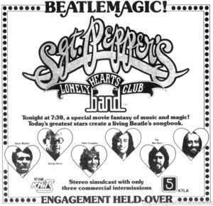 SGT PEPPER'S LONELY HEARTS CLUB BAND- Television guide ad.
May 21, 1981.