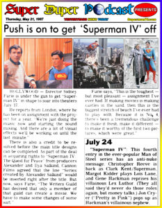 SUPERMAN THE MOVIE-
May 21, 1990.