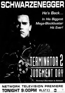 TERMINATOR 2- Television guide ad.
May 15, 1994.