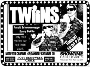 TWINS- Television guide ad.
May 27, 1990.