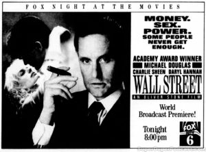WALL STREET- Television guide ad.
May 14, 1990.