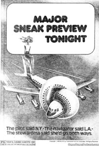 AIRPLANE!- Newspaper ad.
June 27, 1980.