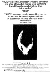 ALIEN- Newspaper ad.
June 3, 1979.