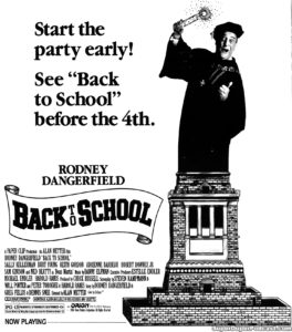 BACK TO SCHOOL- Newspaper ad.
June 29, 1986.
