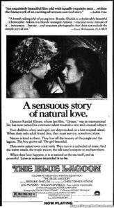 THE BLUE LAGOON- Newspaper ad.
June 29, 1980.