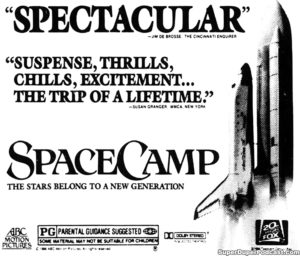 SPACECAMP- Newspaper ad.
June 28, 1986.