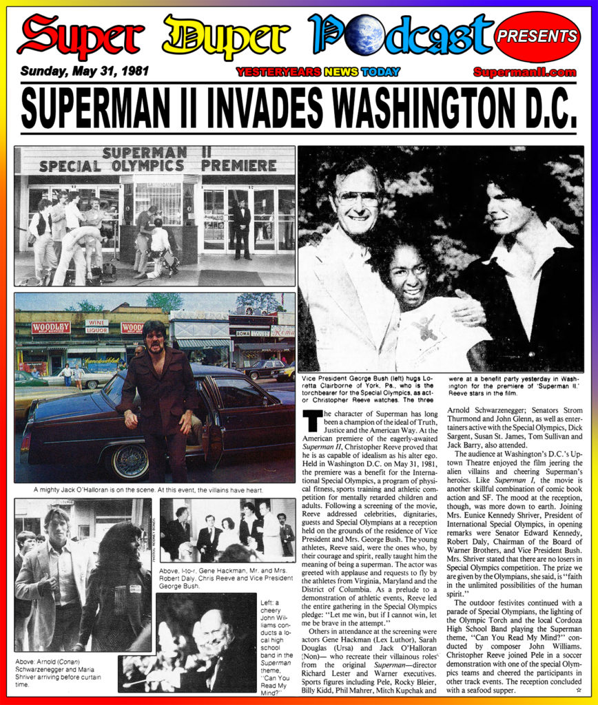 SUPERMAN II- May 31, 1981. Caped Wonder Stuns City!
