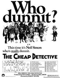 THE CHEAP DETECTIVE- Newspaper ad. June 24, 1978.