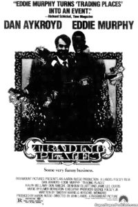 TRADING PLACES- Newspaper ad.
June 13, 1984.