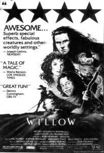 WILLOW- Newspaper ad.
June 3, 1988.