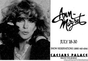 ANN MARGRET IN CONCERT- Newspaper ad.
July 18, 1990.