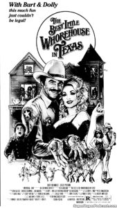 THE BEST LITTLE WHOREHOUSE IN TEXAS- Newspaper ad.
July 25, 1982.