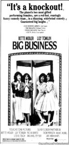 BIG BUSINESS- Newspaper ad.
July 19, 1988.