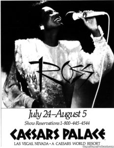 DIANA ROSS- Newspaper ad.
July 24, 1985.