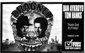 DRAGNET- Television guide ad.
July 24, 1991.