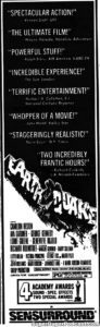 EARHQUAKE- Newspaper ad.
July 13, 1975.