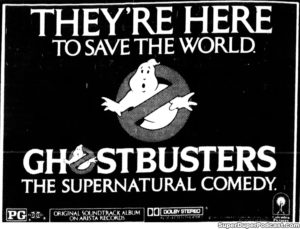 GHOSTBUSTERS- Newspaper ad.
July 24, 1984.