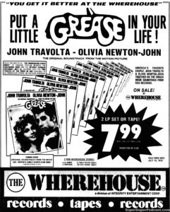 GREASE- Newspaper ad.
July 21, 1978.