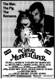 THE GREAT MUPPET CAPER- Newspaper ad.
July 26, 1981.