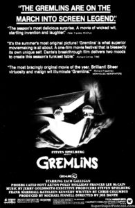 GREMLINS- Newspaper ad.
July 17, 1984.