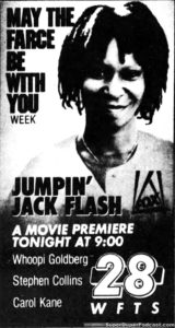 JUMPIN' JACK FLASH- Television guide ad.
July 10, 1989.