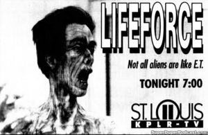 LIFEFORCE- Television guide ad.
July 14, 1991.