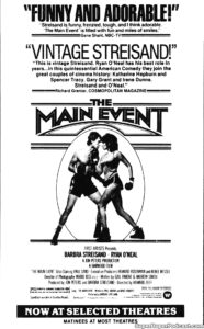 THE MAIN EVENT- Newspaper ad.
July 23, 1979.