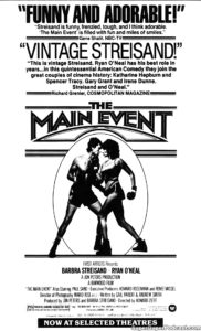 THE MAIN EVENT- Newspaper ad.
July 8, 1979.