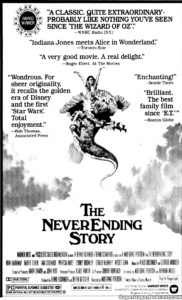 THE NEVERENDING STORY- Newspaper ad.
July 24, 1984.