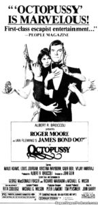 OCTOPUSSY- Newspaper ad.
July 12, 1983.