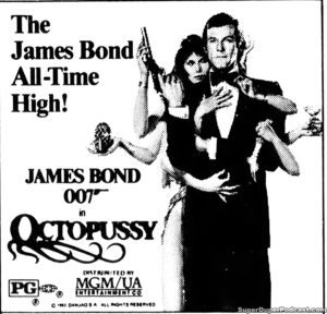 OCTOPUSSY- Newspaper ad.
July 24, 1983.