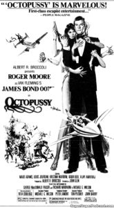 OCTOPUSSY- Newspaper ad.
July 8, 1983.