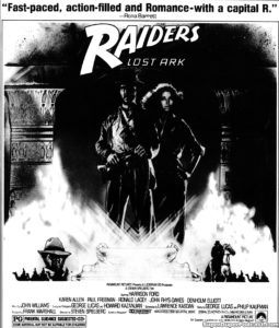 RAIDERS OF THE LOST ARK-
July 2, 1981.