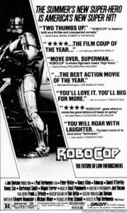 ROBOCOP- Newspaper ad.
July 25, 1987.