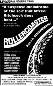 ROLLERCPASTER- Newspaper ad.
July 16, 1977.