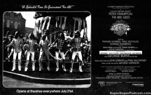 SGT PEPPER'S LONELY HEARTS CLUB BAND- Newspaper ad.
July 21, 1978.