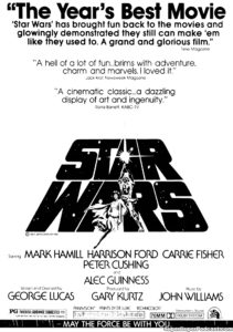 STAR WARS- Newspaper ad.
July 4, 1977.