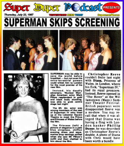 SUPERMAN IV-
July 23, 1987.
Caped Wonder Stuns City!