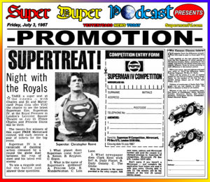 SUPERMAN IV-
July 3, 1987.
Caped Wonder Stuns City!